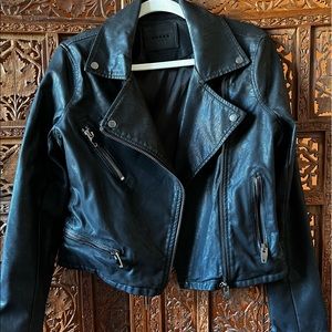 BLANK NYC leather moto jacket
